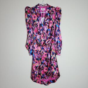 NWT SJ Sassy Jones Womens Essie Luxe Buckle Dress Size XS Multicolor Colorful